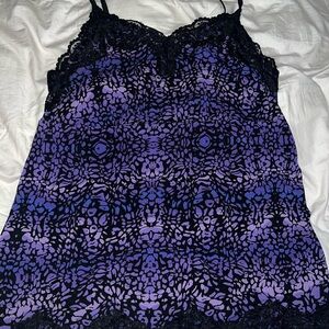 Lane Bryant Purple and Black Cami